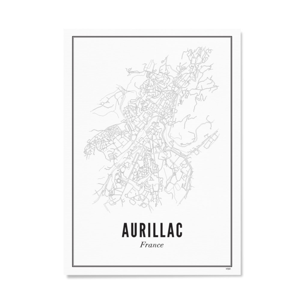 Poster van Aurillac - Stad | WIJCK. 